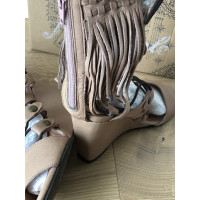 Free People Wedges Leather in Nude