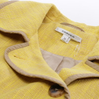 Carven Jacke/Mantel aus Baumwolle in Gelb