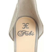 Fabi Sandals Leather in Grey