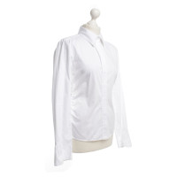 Hugo Boss Baumwoll-Bluse in Weiß