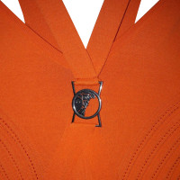 Gianni Versace Kleid aus Viskose in Orange