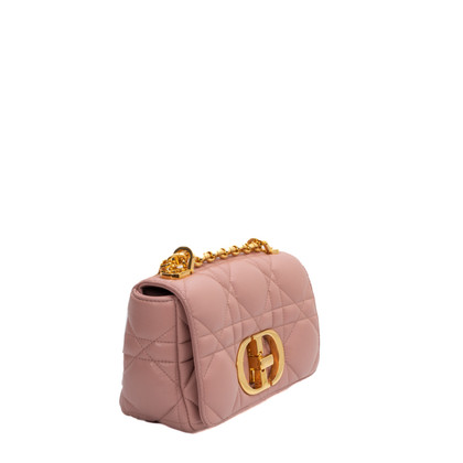 Dior Caro Bag Small 20 aus Leder in Rosa / Pink