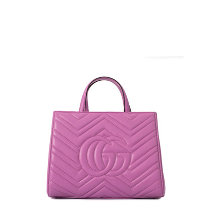 Gucci Marmont Bag aus Leder in Rosa / Pink