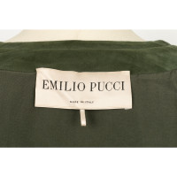Emilio Pucci Giacca/Cappotto in Pelle in Verde
