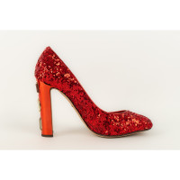 Dolce & Gabbana Pumps/Peeptoes Leather in Red