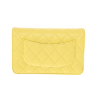 Chanel Wallet on Chain Leather in Yellow