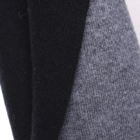 360 Sweater Echarpe en noir / gris