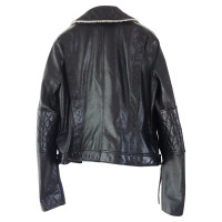 Chanel Leather jacket in biker style