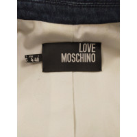 Moschino Love Giacca/Cappotto in Cotone in Blu