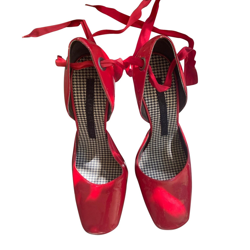 Stella McCartney Sandals Patent leather in Red