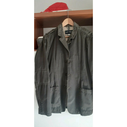 Armani Jeans Jacket/Coat Cotton in Olive