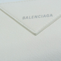 Balenciaga Täschchen/Portemonnaie aus Leder in Weiß