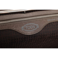Tod's Clutch Bag Leather in Beige