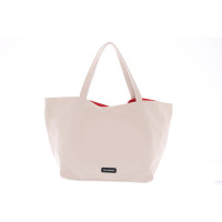 Karl Lagerfeld Shopper aus Baumwolle in Creme