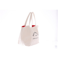 Karl Lagerfeld Shopper aus Baumwolle in Creme