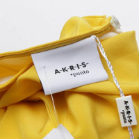 Akris Kleid aus Seide in Gelb