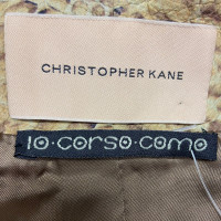 Christopher Kane Jacket/Coat Leather in Beige