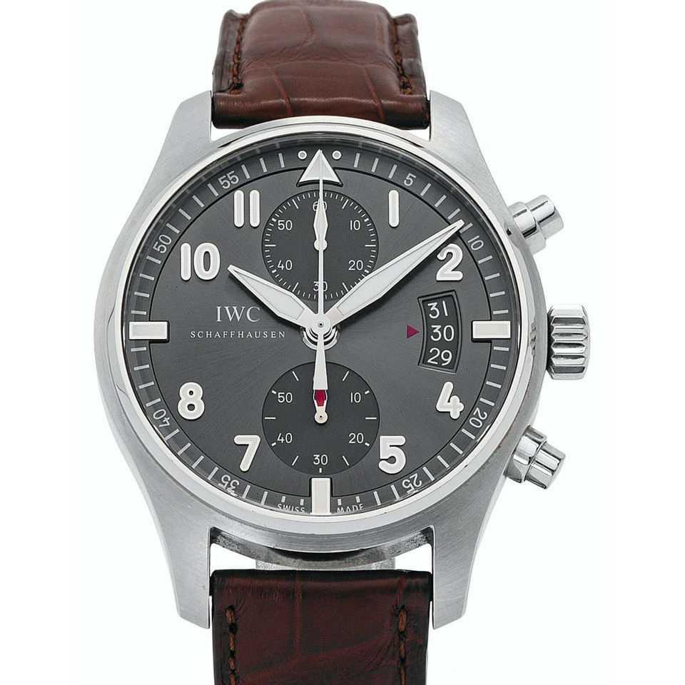Iwc Pilot's Watch Spitfire Chronograph aus Leder