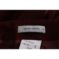 René Lezard Skirt Wool in Bordeaux