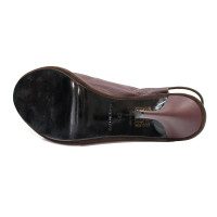 Balenciaga Sandals Leather in Bordeaux