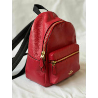 Coach Backpack Canvas in Red
