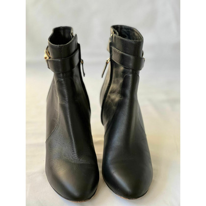 Salvatore Ferragamo Bottes en Cuir en Noir