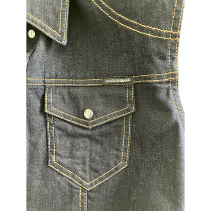 Dolce & Gabbana Vest Jeans fabric in Blue