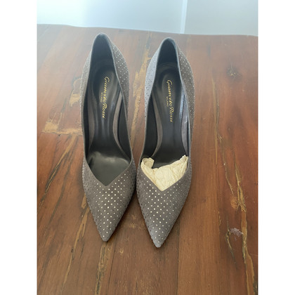 Gianvito Rossi Wedges Suede in Grey