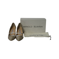 Manolo Blahnik Sandals Cotton in Green