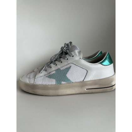 Golden Goose Sneaker in Pelle in Bianco