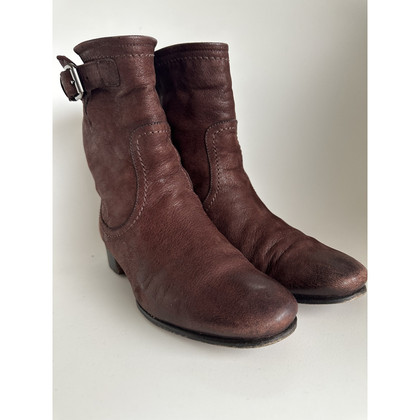 Prada Ankle boots Leather in Brown