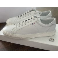 Moncler Sneaker in Pelle in Bianco