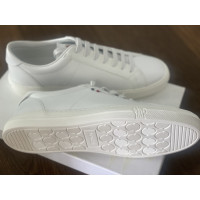 Moncler Sneaker in Pelle in Bianco