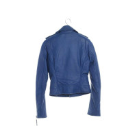 Balenciaga Veste/Manteau en Cuir en Bleu