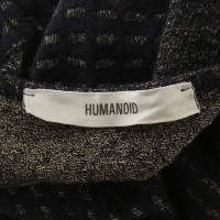 Humanoid Robe en bleu foncé / or