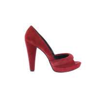 Pierre Hardy Pumps/Peeptoes Leather in Red