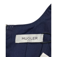 Mugler Dress Cotton in Blue