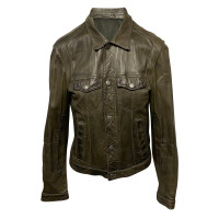 Neil Barrett Jacket/Coat Leather in Brown