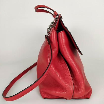 Gucci Bamboo Daily Top Handle Bag Leather in Red