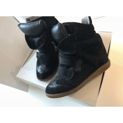 Isabel Marant Sneaker in Pelle in Nero
