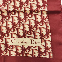 Christian Dior Schal/Tuch aus Seide in Bordeaux