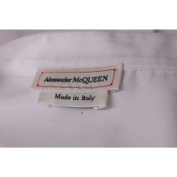 Alexander McQueen Oberteil aus Baumwolle in Weiß