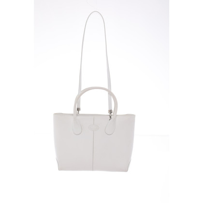 Tod's Di Bag in white leather