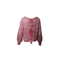 Love Shack Fancy Blazer aus Wolle in Rosa / Pink