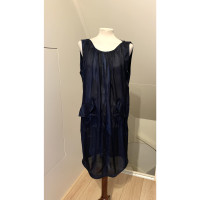 Dries Van Noten Dress Silk in Blue