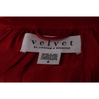 Velvet Robe en Viscose en Rouge