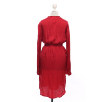 Velvet Dress Viscose in Red