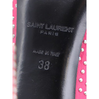Saint Laurent Pumps/Peeptoes en Cuir en Rose/pink