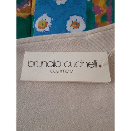 Brunello Cucinelli Gonna in Cashmere in Bianco