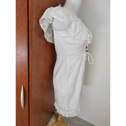 Guess Kleid aus Baumwolle in Weiß